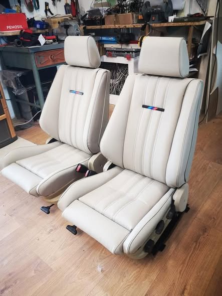 Sièges BMW E28 avant – Cuir Nappa OEM, confort premium – Image 5